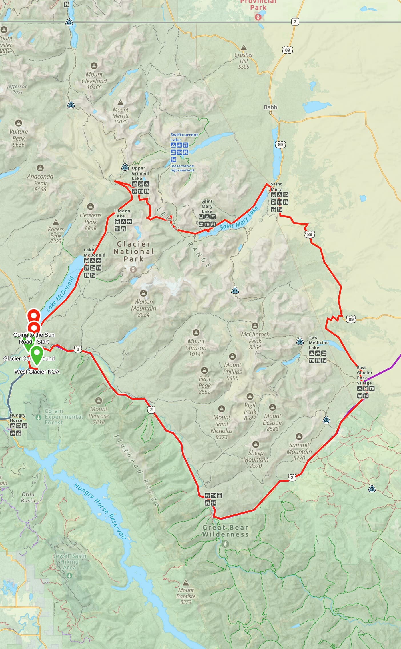Trip Report: NW National Parks Loop
I left my job recently to take a much needed sabbatical and figure out what I’m doing next. A few weeks after my last day at work I embarked on what was to be a three week tour of NW-ish National Parks from Portland, to include Olympic, North Cascades, Glacier, Yellowstone, Grand Teton, Craters of the Moon, Lassen Volcanic, and Crater Lake.
I ended up missing Grand Tetons due to weather and I had to cut the trip short before I got to Lassen (family medical issue), so Lassen and Crater Lake remain unvisited.
Trip Dates: Sept 3 - Sept 16 (13 days)
Total Travel Miles: 3478 (does not include local miles for store runs, etc.)
Total Gallons of Gas Used: 82
Equipment: 2021 Benelli TRK502X Gaia GPS & Google Maps running on Sonim XP8 rugged Android phoneButler Motorcycle Maps (paper maps of best M/C roads in the country) iPhone 14 (main camera) Akaso Brave 7 helmet-mounted adventure camera Spot X satellite communicator and tracker Wolfman Luggage WP waterproof tank bag and saddle bags (no longer available) Watershed Colorado dry bag duffel (across the pillion seat) Kriega US-5 Drypack (tail bag) Kriega 3L hydration backpack (strapped to duffel, not worn)Marmot Ajax 2 tent Nemo hydrophobic down sleeping bag (non-mummy)Helinox ultralight cot MSR WhisperLite International stove
(Purchased in 1991 for my first moto trip: Detroit, MI to San Diego and back on an XT250)Gossamer Gear Bare Boxer bear-proof food canisters (two - one in each saddle bag)
Day 1 - Olympic National Park Date: Tuesday 9/3/2024
Destination: South Beach Campground, Olympic National Park
Travel Time: 4h 24m
Miles: 213Notes:
Planned to head west to Astoria then north from there, but left later than expected so headed up I-5 to US 12. I’ve driven/ridden that stretch of I-5 hundreds of times (starting in 1993). It’s boring and I hate it.
South Beach CG is first-come-first-served. I didn’t have issue getting a site. There is a long, tight loop of sites along the coastline, but I chose one of the sites further back near the bathrooms due to wind concerns. The bathroom building provided a sort of wind shelter for my site.
I used the heated grips on this leg; it was pretty chilly along the coast in the Olympic Peninsula. I almost didn’t install them, thinking I was being paranoid about the cold. I ended up using them a lot.
Day 2 - Ferry to Seattle / Burien Date: Wednesday 9/4/2024
Destination: Friend’s house in Burien, WA
Travel Time: 7h 30m
Miles: 199
Notes:
Slept well (thanks to Advil PM). I’ve not been sleeping well for more than a year. I’m really hoping to reset my sleep patterns with this trip. A good night’s sleep is one of my great joys and I feel like I’ve been robbed of that pleasure.
Used my Aeropress this morning for the first time ever. I’m hooked.
Headed up along US 101 through Port Angeles and then down to the Southworth ferry terminal near Port Orchard. Ferried across to Fauntleroy, which is just a few miles north my friend’s house in Burien. I’m always surprised at how long it takes to get from the Olympic Peninsula to the east side of Puget Sound (Seattle, etc.). With the ferry crossing (I love ferries) it took seven and a half hours to go 200 miles.
Discovered at my first stop of the day (just up 101 at the Kalaloch Campground, stopped to refill water) that the battery is quite weak and won’t start the bike if you leave the ignition on for even two minutes without the motor running. This would become a theme for the next few days. Fortunately, I have a jumper box and a permanent jump harness wired to the battery so jump starts are a quick operation.
Had a good evening with old friends.
Day 3 - North Cascades via Mountain Loop RoadDate: Thursday 9/5/2024
Destination: Newhalem Campground, North Cascades National Park
Travel Time: 4h 30m
Miles: 146Notes:
Slept well, on the couch. No pills needed.
I realized yesterday that my summer riding gloves (Rev’It Dune) were a size (or two) too small. Rev’It gloves fit really tight and I feel like I can never get it quite right. And yet, I love them. So, I stopped at a Cycle Gear in Bellevue to pick up something summer weight (Dirt 3) that fit better. They’re better, but maybe still one size too small. Such is life.
From Bellevue, I rode north and took the Mountain Loop Hwy then on up north to North Cascades. It was a hot ride. Still summer.
A small section of the Mountain Loop Road is dirt/gravel, which I didn’t realize. No biggie. Was just surprised (clearly I didn’t study my maps closely enough). When riding solo on a bike that weighs over 500 lbs., I tend to avoid planning much off-pavement riding. That’s what my DR-Z is for.
Day 4 - Newport, Washington via Winthrop Date: Friday 9/6/2024
Destination: Golden Spur Motor Inn, Newport, Washington
Travel Time: 8h
Miles: 308
Notes:
Slept just ok, even with Advil PM.
Pretty ride through North Cascades National Park and Colville National Forest. Didn’t do any backroads or hikes. Discovered (new to me) the town of Winthrop. Stopped for coffee at Sheri’s and resupplied on freeze-dried food at Cascades Outdoor Store.
The town of Newport is almost nothing, but, inexplicably, there’s an amazing restaurant (Brownell’s Place). Had dinner and a few ciders. Met and chatted with the owner/chef (she’s great). Listened to some live music. Then back to the motel.
Day 5 - New Battery in Kalispell Date: Saturday 9/7/2024
Destination: West Glacier KOA, West Glacier, MT
Travel Time: 8h 7m
Miles: 293
Notes:
Slept well on motel bed (on sleeping bag, not in the sheets). Another hot one.
Discovered that the water pump seal leaks oil. A quick post in the TRK Facebook group revealed that this is a common problem on this bike, and and easy fix. It’s apparently just a bad o-ring.
Battery has been getting continuously worse, and now requires I jump start the bike about every other start. Google Maps to the rescue: directions to the Batteries Plus in Kalispell, please. They don’t have an Odyssey AGM in the right size; the Duracell will have to do. (It’s been great.)
I set up camp at the West Glacier KOA, which will be my base for a few days. KOAs are their own little world. Very strange. Not really my thing, but the on-site laundry was handy.
After setting up camp I opened a cider and used the iPad to book a vehicle reservation for the next day to ride Going to the Sun Road, which I really wanted to do.
Day 6 - Going to the Sun RoadDate: Sunday 9/8/2024
Destination: Local Ride: West Glacier, Going to the Sun Road, Saint Mary, East Glacier
Travel Time: 5h 35m
Miles: 142Notes:
Quick breakfast and gas up in West Glacier before entering Going to the Sun Road.
Going to the Sun Road was stunning. This was the first point in the trip where I had tingles and was giddy at what I was seeing.
Took a very short hike along Saint Mary Lake. Again, I was beside myself with the beauty.
Lunch at the general store in Kiowa.
The rest of the ride back after East Glacier was meh, but I just kept thinking about how amazing what I’d seen in the morning had been.
Dinner at the KOA. Tacos from a cart (ok / not great, and a very weird guacamole) and a few glasses of wine from another cart. I asked about the guac and it turns out they make it in a food processor. Come on, people.
Day 7 - Ride to BozemanDate: Monday 9/9/2024
Destination: Friend’s house in Bozeman, Montana
Travel Time: ~ 8h (Gaia crashed near the end of the trip, but before getting to Bozeman)
Miles: ~ 400Notes:
Slept poorly again. No pills this time. Took some photos of my soft luggage setup to answer some questions in the TRK502X Facebook group. The saddle bags are from Wolfman Luggage, but I don’t think they make this waterproof line anymore. I use a duffel dry bag from Watershed across the top. A heat shield protects the side bag from exhaust heat.
Hazy, smoky ride most of the way. Very windy in places. This is where I first really started to feel how underpowered the TRK502 is. Really struggled in places.
Developed an engine-speed-sensitive squeak or rattle. Sounds like when a heat shield vibrates in resonance with engine vibration. Discovered that it’s a missing crash bar mounting bolt allowing the crash bar to rub against the frame.
Also noticed that there’s a resonant oscillation at speed that feels like the chain going bad (like it’s stretching unevenly).
First of several nights at a friend’s house in Bozeman (which, it turns out, is a pretty cool town). And there’s a hot tub…
Day 8 - Bike Maintenance & Hyalite ReservoirDate: Tuesday 9/10/2024
Destination: Local Ride: Hyalite Reservoir
Travel Time: not recorded
Miles: not recordedNotes:
Woke up to a smoky sunrise. I had the best night’s sleep I’ve had in years. This is was the whole point of this trip: to untangle my burnout and reclaim sleep as one of my joys. I wrote about it in my journal when I woke up. I hope this wasn’t a fluke.
Planned to replace the bolt that rattled loose from the crash bar, but instead discovered that it had actually severed off at the mount point. No fixing that on the road. Adjusted chain and moved on.
Lunch at Mountains Walking Brewery in Bozeman.
Rode up to Hyalite Reservoir. Pretty ride. Smoky still.
Soaked in hot tub after dinner.
Day 9 - North Yellowstone LoopDate: Wednesday 9/11/2024
Destination: Northern loop through Yellowstone National Park
Travel Time: 9h 36m
Miles: 272Notes:
Did a day trip from Bozeman down through the northern loop in Yellowstone, entering at Mammoth and taking the scenic route through Paradise Valley.
Saw elk, coyotes (I think), buffalo, and pronghorn.
Pretty ride, but cold in places. Used heated grips again.
Rode the loop through Mammoth Hot Springs (see video) at the end.
Coffee at Tumbleweed Bookstore & Cafe in Gardiner. I kind of dig Gardiner. Good vibe.
Had dinner at Mountains Walking Brewing. Rain and wind started. Lights flickered. Waited for rain to stop before riding back to the house.
Power out at the house due to high winds. This does not bode well for tomorrow.
Day 10 - Winter Weather in the ParksDate: Thursday 9/12/2024
Destination: Grand Teton National Park via West Yellowstone Pocatello, Idaho
Travel Time: 5h 40m
Miles: 201Notes:
Today was supposed to be a gorgeous ride through Yellowstone into Grand Teton National Park, and camping at Signal Mountain CG in the park. The weather had other ideas. It was pouring rain (and cold) all the way to West Yellowstone from Bozeman. By the time I got to West Yellowstone I was getting severe winter weather warnings on my phone calling for up to 3 (three!!) inches of snow accumulating in the high passes in the park. It’s bad enough in a car, but that’s a disaster waiting to happen on a motorcycle.
I parked my butt at Mountain Mama’s Cafe in West Yellowstone to warm up / dry off and decide what to do. I almost had myself convinced to push through when I realized that, even if I made it to the campground ok, I’d be setting up camp in the rain and I’d likely be miserable all night. Grand Teton would have to wait.
From West Yellowstone it’s easy to bail west into Idaho and get away from the park weather and elevations. So that’s what I did. It was not a pleasant ride, though. I was in torrential downpours all the way to Idaho Falls.
Arriving in Idaho Falls, I was exhausted and sure I could just find a room for the night. I dropped the bike at a roundabout (short-legged it coming to a stop; I knew it was going so I just rolled away). Guy behind me helped me pick it up. Then, there were no rooms because it was move in week for the two universities there (U of I, ISU). This would become a recurring theme.
I rode further to Blackfoot. Still no rooms.
I called ahead to Pocatello and got a room at a Red Lion there. I was never so happy to be off the bike.
No pictures this day. I couldn’t even get the action camera to turn on.
Day 11 - Craters of the Moon and EBR-1Date: Friday 9/13/2024
Destination: Craters of the Moon National Monument
Travel Time: 4h 20m
Miles: 124
Notes:
I wasn’t sure what my destination would be today but my plan was to do a little nuclear tourism, see Craters of the Moon, and then go somewhere from there. My schedule and day-plan was thrown off by missing Grand Teton National Park and spending a night in Pocatello, which was not on the itinerary at all.
Stopped in Atomic City. Not sure why; I was under the impression that Atomic City was the first city lit by nuclear engergy, but it was practically a ghost town. There are a few houses there, but as far as I could tell all of the business were shuttered. Except, maybe, for the race track; that looked like it might still get used.
Arco, it turns out, is the city celebrated as the first in the world to be lit by nuclear energy. Nothing special about the town, but they do a nice job of making City Hall photo-worthy.
Between Atomic City and Arco is EBR-1 (Experimental Breeder Reactor I) which was the world’s first breeder reactor. The EBR-1 exhibit was closed for the season, but in the lot next to it were some really interesting experimental nuclear heat-transfer jet engines that never made it out of the experimental phase (probably a good thing).
Craters of the Moon is pretty small. If you don’t do any of the walks, it’s literally just a 30 minute road loop. Still, it was an unexpected surprise and delight. I had no idea what to expect but I was positively chuffed at the experience. I noticed that the campground had open sites so I inquired at the entry booth. As luck would have it, the whole campground is first come / first serve. I decided to set up for the night. It’s good to be done early and have some time to read and not stress about making distance.
Day 12 - New Chain in Twin FallsDate: Saturday 9/14/2024
Destination: Battle Mountain, Nevada
Travel Time: 8h 52m
Miles: 335
Notes:
Beautiful morning in Craters of the Moon. While I was breaking camp a parade of classic cars came into the park to drive the loop. I got a picture of one Pontiac down the road in Carey at a gas station.
Carey ended up being an unplanned fork in the road for me. I discovered this morning that my chain was indeed stretching unevenly, and the oscillation I was feeling and hearing was the chain hum changing from a “loose” hum to a “tight” hum rapidly as the tight spot moved around the sprockets. I was supposed to continue west to Mountain Home and then south from there into Nevada. A very scenic route, according to my Butler map. But, between camp and the gas station I got pretty paranoid about the chain snapping at high speed, which, worst case, could lead to a fatal crash.
So I called ahead to a few motorcycle dealers in Mountain Home (on my planned route) to see if they could take me in and replace the chain. No dice. This is the downside of having an obscure motorcycle from an obscure marque - no one wants to work on it. Making matters worse this is an Italian-designed bike built in China, a fact which causes many people to lose the ability to think clearly. “It’s Chinese junk!” Not so. Next.
With Mountain Home out, I tried Twin Falls. My first call was to Adventure Motorsports, and the service manager there took me in with no hesitation. “How soon can you be here?” I didn’t get his name, but my hat’s off to him and his one tech working furiously on a Saturday to beat the 3pm closing time. He said during high season, they get about 15-20 out of town travelers per week who need something done, and they take them all in. I love to hear stuff like this. This shop is in it for the community. They have a nice showroom, too.
With a quality new chain installed, I got a burrito and a MexiCoke at a Mexican place and went on my way. I made it to Battle Mountain, NV, where I decide to get a room. Tomorrow I rejoin my planned scenic route. Day 13 - Desert Mountains in NV, CADate: Sunday 9/15/2024
Destination: Grizzly Campground, Lake Davis (near Portola, CA)
Travel Time: 7h
Miles: 307
Notes:
I love the northern Nevada landscape, and today’s ride didn’t disappoint. US Highway 50 is apparently known as “The Loneliest Highway” but everyone knows about it, so it’s not very lonely. However, after leaving Austin, NV headed west you can take Nevada Highway 722, which dips to the south and follows the old US 50 route. It was completely empty and the twisties through the passes were fun. Highly recommended.
Stopped in Fallon for gas and to find a Micro SD card for the action camera. Walmart to the rescue.
After Reno, I crossed into California and, I swear, it looks different. Norther California desert mountains are so beautiful.
Camped at a nearly empty campground on Lake Davis (very end of the season). The host warned me rain was coming tomorrow.
Day 14 - Unplanned Return HomeDate: Monday 9/16/2024
Destination: Summit Lake Campground, Lassen Volcanic National Park Portland, Oregon (Home)
Travel Time: 10h 32m
Miles: 538Notes:
Last week, my mom went into the hospital for a fairly routine procedure. My brother went to Michigan to help out, as needed, and he went back home to Arizona after she returned home and everything seemed settled.
This morning, while having coffee, I got a call that she’d gone back into the hospital with something that may or may not have been related to the procedure. It seemed like maybe things were ok, but maybe not.
I decided the best thing to do was head home so that I was near an airport if I needed to fly out to Michigan to help out.
I packed up camp and headed up US 395 toward home, via Klamath Falls. It was a pretty ride, but, once again, I found myself in rain most of the way to Klamath Falls.
I was pretty beat by the time I got to Klamath Falls and figured I’d just find a hotel room, get a hot shower, and finish the ride tomorrow.
But, once again, it was move-in week for the local university. Holiday Inn Express had a single room for $395. No thanks. Onward.
I never hit rain again after Klamath Falls, and after turning west onto Oregon Hwy 58 and starting to lose elevation into the Willamette Valley, the temperature starting rising, which was welcome.
Once I reached Eugene, there was no point in not just going all the way home, so that’s what I did.
I got two pictures: one at camp before the call, and one at my last gas stop, an hour and twenty minutes from home, with the moon rising.
A nice side effect of my early return home is that I was home for my birthday (tomorrow), so I had dinner with my kids and my wife, which was lovely.
I did end up flying to Michigan the next day, and was there for a bit. The best part? I got to make some meals for my mom and step dad. Everything seems ok with my mom for now.
Grand Teton, Lassen, and Crater Lake will be there, and now I have an excuse for another trip in the future.