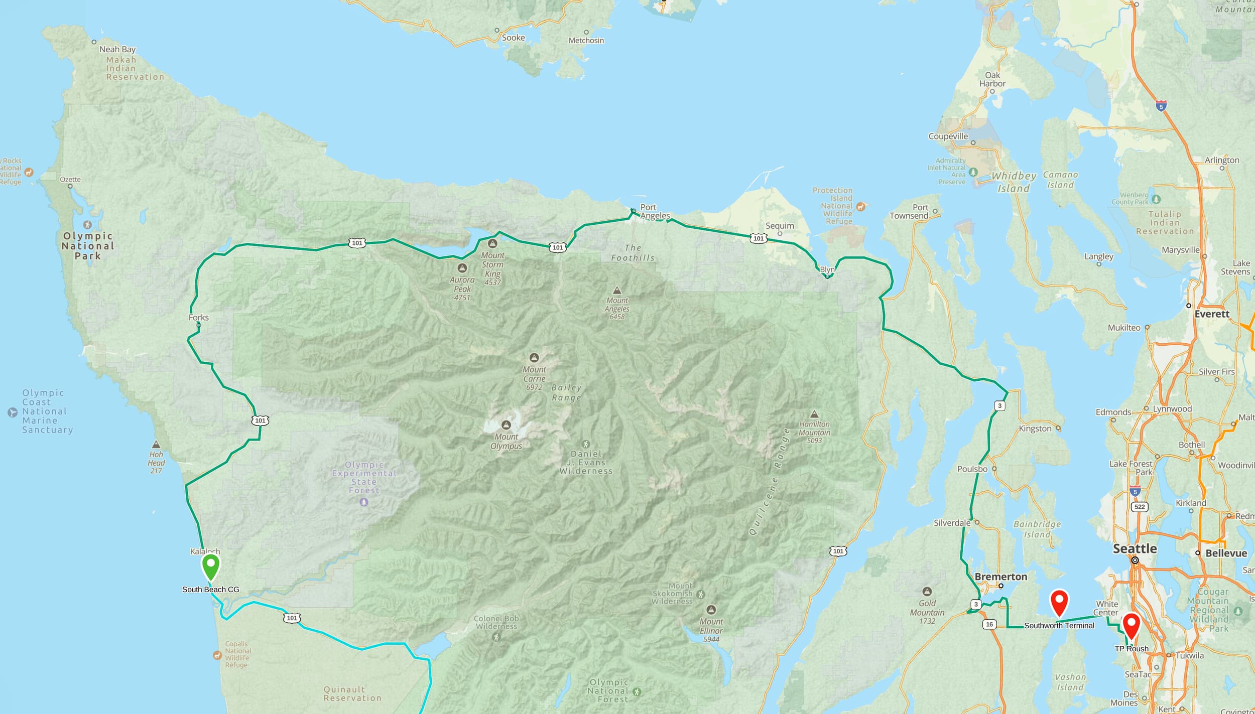 Trip Report: NW National Parks Loop
I left my job recently to take a much needed sabbatical and figure out what I’m doing next. A few weeks after my last day at work I embarked on what was to be a three week tour of NW-ish National Parks from Portland, to include Olympic, North Cascades, Glacier, Yellowstone, Grand Teton, Craters of the Moon, Lassen Volcanic, and Crater Lake.
I ended up missing Grand Tetons due to weather and I had to cut the trip short before I got to Lassen (family medical issue), so Lassen and Crater Lake remain unvisited.
Trip Dates: Sept 3 - Sept 16 (13 days)
Total Travel Miles: 3478 (does not include local miles for store runs, etc.)
Total Gallons of Gas Used: 82
Equipment: 2021 Benelli TRK502X Gaia GPS & Google Maps running on Sonim XP8 rugged Android phoneButler Motorcycle Maps (paper maps of best M/C roads in the country) iPhone 14 (main camera) Akaso Brave 7 helmet-mounted adventure camera Spot X satellite communicator and tracker Wolfman Luggage WP waterproof tank bag and saddle bags (no longer available) Watershed Colorado dry bag duffel (across the pillion seat) Kriega US-5 Drypack (tail bag) Kriega 3L hydration backpack (strapped to duffel, not worn)Marmot Ajax 2 tent Nemo hydrophobic down sleeping bag (non-mummy)Helinox ultralight cot MSR WhisperLite International stove
(Purchased in 1991 for my first moto trip: Detroit, MI to San Diego and back on an XT250)Gossamer Gear Bare Boxer bear-proof food canisters (two - one in each saddle bag)
Day 1 - Olympic National Park Date: Tuesday 9/3/2024
Destination: South Beach Campground, Olympic National Park
Travel Time: 4h 24m
Miles: 213Notes:
Planned to head west to Astoria then north from there, but left later than expected so headed up I-5 to US 12. I’ve driven/ridden that stretch of I-5 hundreds of times (starting in 1993). It’s boring and I hate it.
South Beach CG is first-come-first-served. I didn’t have issue getting a site. There is a long, tight loop of sites along the coastline, but I chose one of the sites further back near the bathrooms due to wind concerns. The bathroom building provided a sort of wind shelter for my site.
I used the heated grips on this leg; it was pretty chilly along the coast in the Olympic Peninsula. I almost didn’t install them, thinking I was being paranoid about the cold. I ended up using them a lot.
Day 2 - Ferry to Seattle / Burien Date: Wednesday 9/4/2024
Destination: Friend’s house in Burien, WA
Travel Time: 7h 30m
Miles: 199
Notes:
Slept well (thanks to Advil PM). I’ve not been sleeping well for more than a year. I’m really hoping to reset my sleep patterns with this trip. A good night’s sleep is one of my great joys and I feel like I’ve been robbed of that pleasure.
Used my Aeropress this morning for the first time ever. I’m hooked.
Headed up along US 101 through Port Angeles and then down to the Southworth ferry terminal near Port Orchard. Ferried across to Fauntleroy, which is just a few miles north my friend’s house in Burien. I’m always surprised at how long it takes to get from the Olympic Peninsula to the east side of Puget Sound (Seattle, etc.). With the ferry crossing (I love ferries) it took seven and a half hours to go 200 miles.
Discovered at my first stop of the day (just up 101 at the Kalaloch Campground, stopped to refill water) that the battery is quite weak and won’t start the bike if you leave the ignition on for even two minutes without the motor running. This would become a theme for the next few days. Fortunately, I have a jumper box and a permanent jump harness wired to the battery so jump starts are a quick operation.
Had a good evening with old friends.
Day 3 - North Cascades via Mountain Loop RoadDate: Thursday 9/5/2024
Destination: Newhalem Campground, North Cascades National Park
Travel Time: 4h 30m
Miles: 146Notes:
Slept well, on the couch. No pills needed.
I realized yesterday that my summer riding gloves (Rev’It Dune) were a size (or two) too small. Rev’It gloves fit really tight and I feel like I can never get it quite right. And yet, I love them. So, I stopped at a Cycle Gear in Bellevue to pick up something summer weight (Dirt 3) that fit better. They’re better, but maybe still one size too small. Such is life.
From Bellevue, I rode north and took the Mountain Loop Hwy then on up north to North Cascades. It was a hot ride. Still summer.
A small section of the Mountain Loop Road is dirt/gravel, which I didn’t realize. No biggie. Was just surprised (clearly I didn’t study my maps closely enough). When riding solo on a bike that weighs over 500 lbs., I tend to avoid planning much off-pavement riding. That’s what my DR-Z is for.
Day 4 - Newport, Washington via Winthrop Date: Friday 9/6/2024
Destination: Golden Spur Motor Inn, Newport, Washington
Travel Time: 8h
Miles: 308
Notes:
Slept just ok, even with Advil PM.
Pretty ride through North Cascades National Park and Colville National Forest. Didn’t do any backroads or hikes. Discovered (new to me) the town of Winthrop. Stopped for coffee at Sheri’s and resupplied on freeze-dried food at Cascades Outdoor Store.
The town of Newport is almost nothing, but, inexplicably, there’s an amazing restaurant (Brownell’s Place). Had dinner and a few ciders. Met and chatted with the owner/chef (she’s great). Listened to some live music. Then back to the motel.
Day 5 - New Battery in Kalispell Date: Saturday 9/7/2024
Destination: West Glacier KOA, West Glacier, MT
Travel Time: 8h 7m
Miles: 293
Notes:
Slept well on motel bed (on sleeping bag, not in the sheets). Another hot one.
Discovered that the water pump seal leaks oil. A quick post in the TRK Facebook group revealed that this is a common problem on this bike, and and easy fix. It’s apparently just a bad o-ring.
Battery has been getting continuously worse, and now requires I jump start the bike about every other start. Google Maps to the rescue: directions to the Batteries Plus in Kalispell, please. They don’t have an Odyssey AGM in the right size; the Duracell will have to do. (It’s been great.)
I set up camp at the West Glacier KOA, which will be my base for a few days. KOAs are their own little world. Very strange. Not really my thing, but the on-site laundry was handy.
After setting up camp I opened a cider and used the iPad to book a vehicle reservation for the next day to ride Going to the Sun Road, which I really wanted to do.
Day 6 - Going to the Sun RoadDate: Sunday 9/8/2024
Destination: Local Ride: West Glacier, Going to the Sun Road, Saint Mary, East Glacier
Travel Time: 5h 35m
Miles: 142Notes:
Quick breakfast and gas up in West Glacier before entering Going to the Sun Road.
Going to the Sun Road was stunning. This was the first point in the trip where I had tingles and was giddy at what I was seeing.
Took a very short hike along Saint Mary Lake. Again, I was beside myself with the beauty.
Lunch at the general store in Kiowa.
The rest of the ride back after East Glacier was meh, but I just kept thinking about how amazing what I’d seen in the morning had been.
Dinner at the KOA. Tacos from a cart (ok / not great, and a very weird guacamole) and a few glasses of wine from another cart. I asked about the guac and it turns out they make it in a food processor. Come on, people.
Day 7 - Ride to BozemanDate: Monday 9/9/2024
Destination: Friend’s house in Bozeman, Montana
Travel Time: ~ 8h (Gaia crashed near the end of the trip, but before getting to Bozeman)
Miles: ~ 400Notes:
Slept poorly again. No pills this time. Took some photos of my soft luggage setup to answer some questions in the TRK502X Facebook group. The saddle bags are from Wolfman Luggage, but I don’t think they make this waterproof line anymore. I use a duffel dry bag from Watershed across the top. A heat shield protects the side bag from exhaust heat.
Hazy, smoky ride most of the way. Very windy in places. This is where I first really started to feel how underpowered the TRK502 is. Really struggled in places.
Developed an engine-speed-sensitive squeak or rattle. Sounds like when a heat shield vibrates in resonance with engine vibration. Discovered that it’s a missing crash bar mounting bolt allowing the crash bar to rub against the frame.
Also noticed that there’s a resonant oscillation at speed that feels like the chain going bad (like it’s stretching unevenly).
First of several nights at a friend’s house in Bozeman (which, it turns out, is a pretty cool town). And there’s a hot tub…
Day 8 - Bike Maintenance & Hyalite ReservoirDate: Tuesday 9/10/2024
Destination: Local Ride: Hyalite Reservoir
Travel Time: not recorded
Miles: not recordedNotes:
Woke up to a smoky sunrise. I had the best night’s sleep I’ve had in years. This is was the whole point of this trip: to untangle my burnout and reclaim sleep as one of my joys. I wrote about it in my journal when I woke up. I hope this wasn’t a fluke.
Planned to replace the bolt that rattled loose from the crash bar, but instead discovered that it had actually severed off at the mount point. No fixing that on the road. Adjusted chain and moved on.
Lunch at Mountains Walking Brewery in Bozeman.
Rode up to Hyalite Reservoir. Pretty ride. Smoky still.
Soaked in hot tub after dinner.
Day 9 - North Yellowstone LoopDate: Wednesday 9/11/2024
Destination: Northern loop through Yellowstone National Park
Travel Time: 9h 36m
Miles: 272Notes:
Did a day trip from Bozeman down through the northern loop in Yellowstone, entering at Mammoth and taking the scenic route through Paradise Valley.
Saw elk, coyotes (I think), buffalo, and pronghorn.
Pretty ride, but cold in places. Used heated grips again.
Rode the loop through Mammoth Hot Springs (see video) at the end.
Coffee at Tumbleweed Bookstore & Cafe in Gardiner. I kind of dig Gardiner. Good vibe.
Had dinner at Mountains Walking Brewing. Rain and wind started. Lights flickered. Waited for rain to stop before riding back to the house.
Power out at the house due to high winds. This does not bode well for tomorrow.
Day 10 - Winter Weather in the ParksDate: Thursday 9/12/2024
Destination: Grand Teton National Park via West Yellowstone Pocatello, Idaho
Travel Time: 5h 40m
Miles: 201Notes:
Today was supposed to be a gorgeous ride through Yellowstone into Grand Teton National Park, and camping at Signal Mountain CG in the park. The weather had other ideas. It was pouring rain (and cold) all the way to West Yellowstone from Bozeman. By the time I got to West Yellowstone I was getting severe winter weather warnings on my phone calling for up to 3 (three!!) inches of snow accumulating in the high passes in the park. It’s bad enough in a car, but that’s a disaster waiting to happen on a motorcycle.
I parked my butt at Mountain Mama’s Cafe in West Yellowstone to warm up / dry off and decide what to do. I almost had myself convinced to push through when I realized that, even if I made it to the campground ok, I’d be setting up camp in the rain and I’d likely be miserable all night. Grand Teton would have to wait.
From West Yellowstone it’s easy to bail west into Idaho and get away from the park weather and elevations. So that’s what I did. It was not a pleasant ride, though. I was in torrential downpours all the way to Idaho Falls.
Arriving in Idaho Falls, I was exhausted and sure I could just find a room for the night. I dropped the bike at a roundabout (short-legged it coming to a stop; I knew it was going so I just rolled away). Guy behind me helped me pick it up. Then, there were no rooms because it was move in week for the two universities there (U of I, ISU). This would become a recurring theme.
I rode further to Blackfoot. Still no rooms.
I called ahead to Pocatello and got a room at a Red Lion there. I was never so happy to be off the bike.
No pictures this day. I couldn’t even get the action camera to turn on.
Day 11 - Craters of the Moon and EBR-1Date: Friday 9/13/2024
Destination: Craters of the Moon National Monument
Travel Time: 4h 20m
Miles: 124
Notes:
I wasn’t sure what my destination would be today but my plan was to do a little nuclear tourism, see Craters of the Moon, and then go somewhere from there. My schedule and day-plan was thrown off by missing Grand Teton National Park and spending a night in Pocatello, which was not on the itinerary at all.
Stopped in Atomic City. Not sure why; I was under the impression that Atomic City was the first city lit by nuclear engergy, but it was practically a ghost town. There are a few houses there, but as far as I could tell all of the business were shuttered. Except, maybe, for the race track; that looked like it might still get used.
Arco, it turns out, is the city celebrated as the first in the world to be lit by nuclear energy. Nothing special about the town, but they do a nice job of making City Hall photo-worthy.
Between Atomic City and Arco is EBR-1 (Experimental Breeder Reactor I) which was the world’s first breeder reactor. The EBR-1 exhibit was closed for the season, but in the lot next to it were some really interesting experimental nuclear heat-transfer jet engines that never made it out of the experimental phase (probably a good thing).
Craters of the Moon is pretty small. If you don’t do any of the walks, it’s literally just a 30 minute road loop. Still, it was an unexpected surprise and delight. I had no idea what to expect but I was positively chuffed at the experience. I noticed that the campground had open sites so I inquired at the entry booth. As luck would have it, the whole campground is first come / first serve. I decided to set up for the night. It’s good to be done early and have some time to read and not stress about making distance.
Day 12 - New Chain in Twin FallsDate: Saturday 9/14/2024
Destination: Battle Mountain, Nevada
Travel Time: 8h 52m
Miles: 335
Notes:
Beautiful morning in Craters of the Moon. While I was breaking camp a parade of classic cars came into the park to drive the loop. I got a picture of one Pontiac down the road in Carey at a gas station.
Carey ended up being an unplanned fork in the road for me. I discovered this morning that my chain was indeed stretching unevenly, and the oscillation I was feeling and hearing was the chain hum changing from a “loose” hum to a “tight” hum rapidly as the tight spot moved around the sprockets. I was supposed to continue west to Mountain Home and then south from there into Nevada. A very scenic route, according to my Butler map. But, between camp and the gas station I got pretty paranoid about the chain snapping at high speed, which, worst case, could lead to a fatal crash.
So I called ahead to a few motorcycle dealers in Mountain Home (on my planned route) to see if they could take me in and replace the chain. No dice. This is the downside of having an obscure motorcycle from an obscure marque - no one wants to work on it. Making matters worse this is an Italian-designed bike built in China, a fact which causes many people to lose the ability to think clearly. “It’s Chinese junk!” Not so. Next.
With Mountain Home out, I tried Twin Falls. My first call was to Adventure Motorsports, and the service manager there took me in with no hesitation. “How soon can you be here?” I didn’t get his name, but my hat’s off to him and his one tech working furiously on a Saturday to beat the 3pm closing time. He said during high season, they get about 15-20 out of town travelers per week who need something done, and they take them all in. I love to hear stuff like this. This shop is in it for the community. They have a nice showroom, too.
With a quality new chain installed, I got a burrito and a MexiCoke at a Mexican place and went on my way. I made it to Battle Mountain, NV, where I decide to get a room. Tomorrow I rejoin my planned scenic route. Day 13 - Desert Mountains in NV, CADate: Sunday 9/15/2024
Destination: Grizzly Campground, Lake Davis (near Portola, CA)
Travel Time: 7h
Miles: 307
Notes:
I love the northern Nevada landscape, and today’s ride didn’t disappoint. US Highway 50 is apparently known as “The Loneliest Highway” but everyone knows about it, so it’s not very lonely. However, after leaving Austin, NV headed west you can take Nevada Highway 722, which dips to the south and follows the old US 50 route. It was completely empty and the twisties through the passes were fun. Highly recommended.
Stopped in Fallon for gas and to find a Micro SD card for the action camera. Walmart to the rescue.
After Reno, I crossed into California and, I swear, it looks different. Norther California desert mountains are so beautiful.
Camped at a nearly empty campground on Lake Davis (very end of the season). The host warned me rain was coming tomorrow.
Day 14 - Unplanned Return HomeDate: Monday 9/16/2024
Destination: Summit Lake Campground, Lassen Volcanic National Park Portland, Oregon (Home)
Travel Time: 10h 32m
Miles: 538Notes:
Last week, my mom went into the hospital for a fairly routine procedure. My brother went to Michigan to help out, as needed, and he went back home to Arizona after she returned home and everything seemed settled.
This morning, while having coffee, I got a call that she’d gone back into the hospital with something that may or may not have been related to the procedure. It seemed like maybe things were ok, but maybe not.
I decided the best thing to do was head home so that I was near an airport if I needed to fly out to Michigan to help out.
I packed up camp and headed up US 395 toward home, via Klamath Falls. It was a pretty ride, but, once again, I found myself in rain most of the way to Klamath Falls.
I was pretty beat by the time I got to Klamath Falls and figured I’d just find a hotel room, get a hot shower, and finish the ride tomorrow.
But, once again, it was move-in week for the local university. Holiday Inn Express had a single room for $395. No thanks. Onward.
I never hit rain again after Klamath Falls, and after turning west onto Oregon Hwy 58 and starting to lose elevation into the Willamette Valley, the temperature starting rising, which was welcome.
Once I reached Eugene, there was no point in not just going all the way home, so that’s what I did.
I got two pictures: one at camp before the call, and one at my last gas stop, an hour and twenty minutes from home, with the moon rising.
A nice side effect of my early return home is that I was home for my birthday (tomorrow), so I had dinner with my kids and my wife, which was lovely.
I did end up flying to Michigan the next day, and was there for a bit. The best part? I got to make some meals for my mom and step dad. Everything seems ok with my mom for now.
Grand Teton, Lassen, and Crater Lake will be there, and now I have an excuse for another trip in the future.