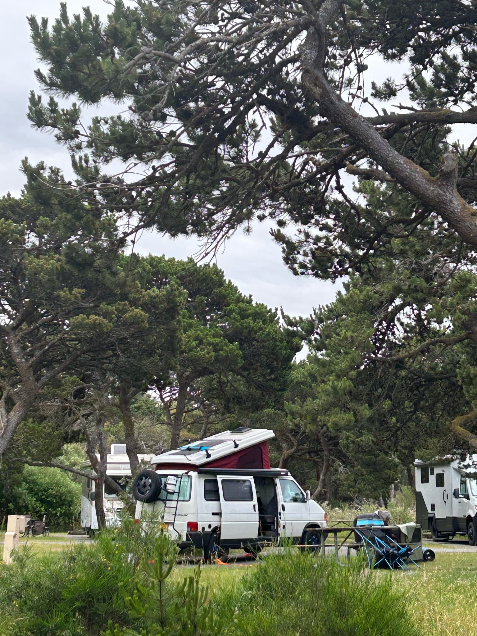 A few weeks ago at the coast. Camper Van B80VN is composed.