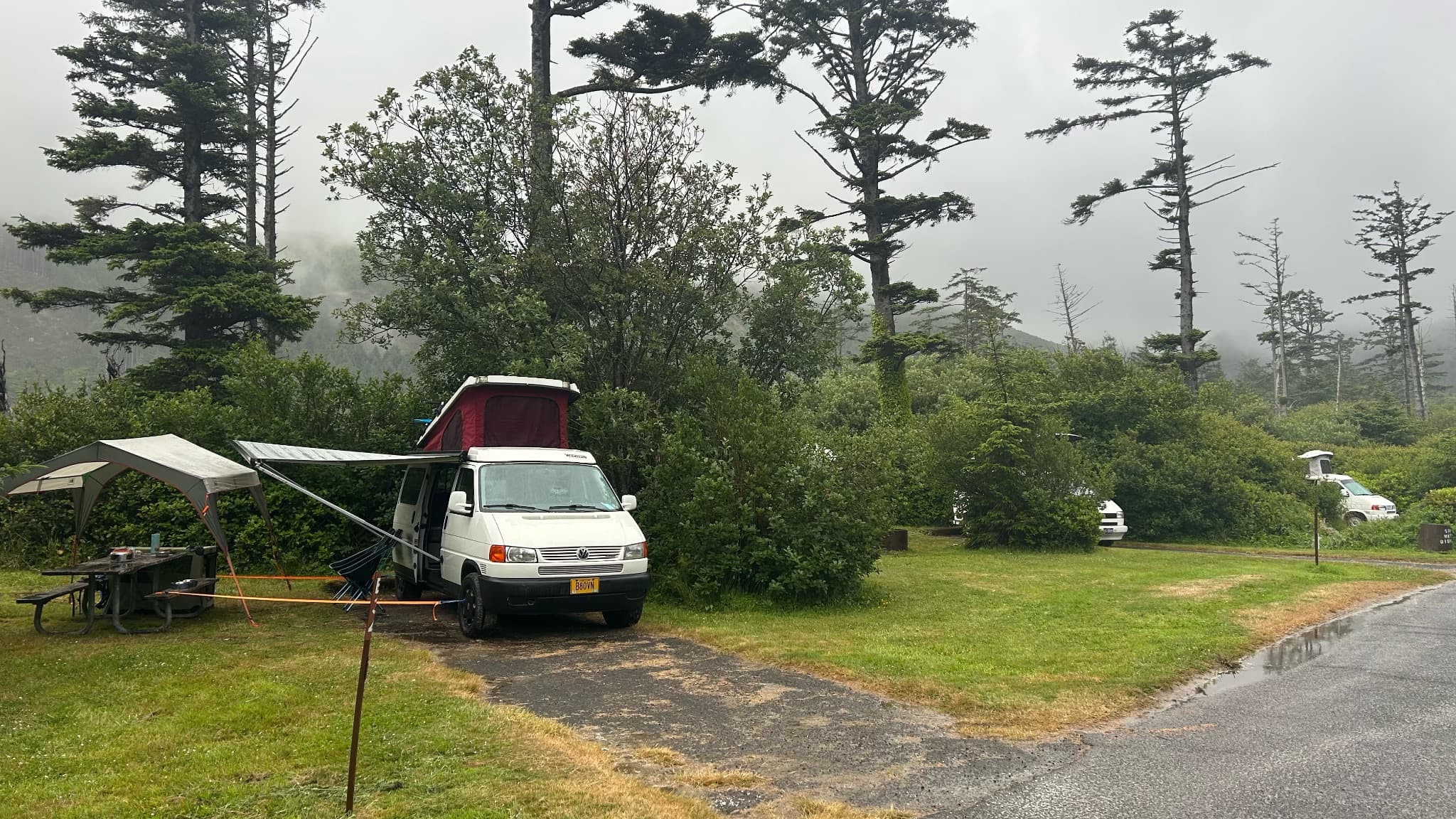 Camping at the coast two weeks ago.