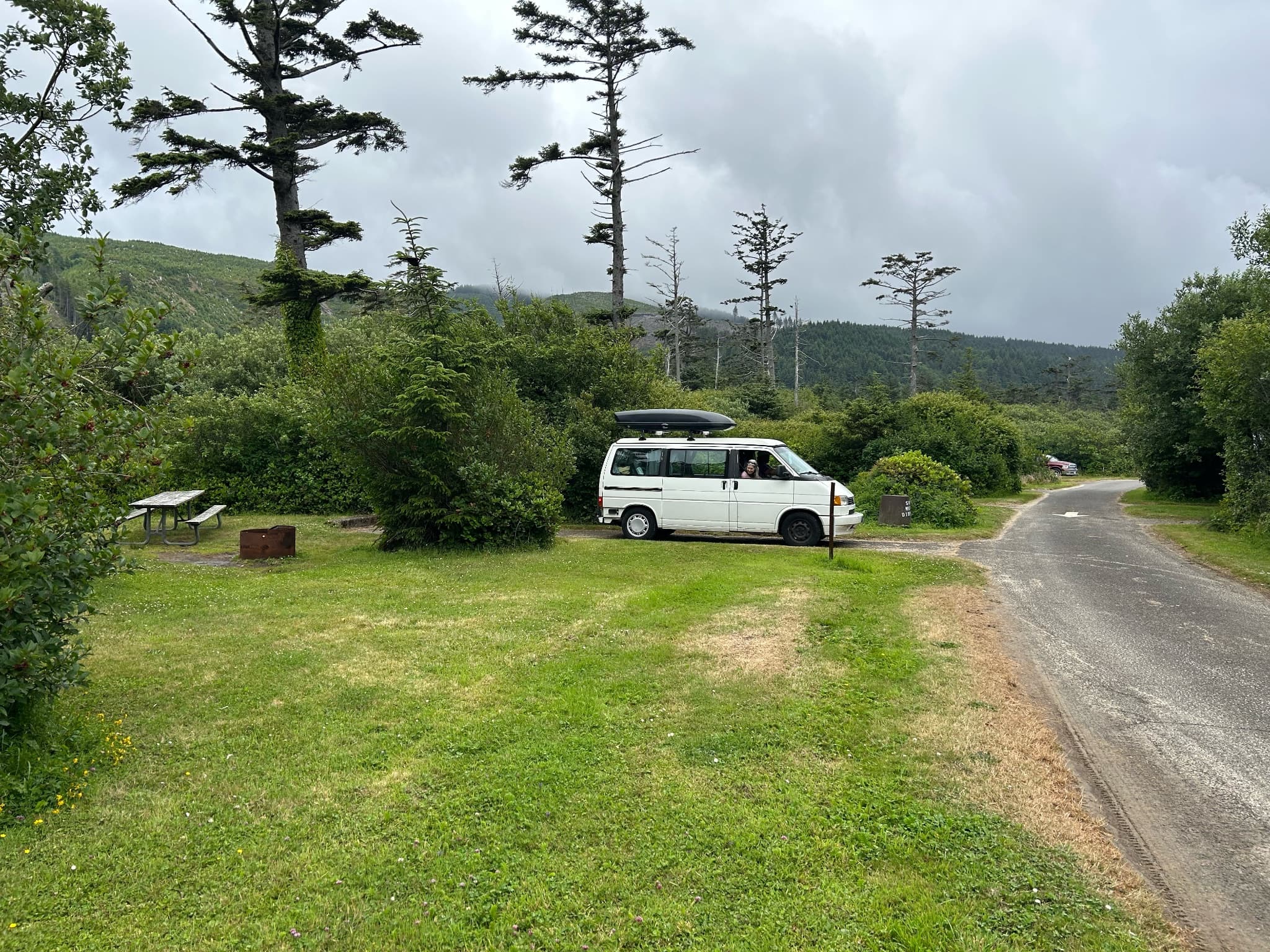 Camping at the coast two weeks ago.