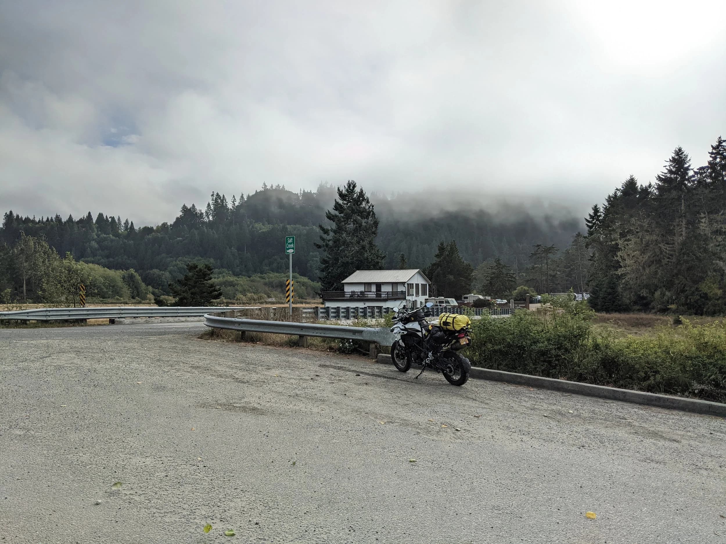 Hoh to Port Angeles
This is the third installment of my trip log of my first overnight trip with the new Benelli TRK502X, doing 7 nights / 8 days from Portland, up the Olympic Peninsula, over to Bellingham and then finally to Orcas Island.
Day 4Planned Destination: Heart o’ the Hills Campground
Actual Destination: Port Angeles
Planned / Actual Accommodation: Camping / Roach Motel
Planned / Actual Miles: 215ish / 204
Planned Route: Leave Hoh, gas in Forks, then out to La Push and Rialto Beach. Then out to Cape Flattery before heading back toward Port Angeles along the Strait of Juan de Fuca and starting up the road toward Hurricane Ridge. Route NotesI broke camp at 10:40 after some socializing with various friendly camp neighbors drawn to the romantic notions of traveling by motorcycle. I enjoy it to be honest; I’m doing something most people just dream about. Of course, there are other people doing things I only dream about (traveling the world by motorcycle, for example); someone’s always got greener grass than yours.
Today’s ride was all pavement and was mostly about covering miles to get to interesting destinations. I’d never been to La Push and wanted to go because it was a surf destination my brother (who used to live in Port Angeles) had talked trying but never did. La Push the town is pretty scrappy, but the beach there is amazing. It was raining and foggy, which added to the mysteriousness. After La Push, I backtracked and then headed to the other side of the Quillayute River to Rialto beach. I almost didn’t do this part; it was raining and the riding wasn’t the best and I didn’t know what to expect. I’m really glad I went, though. Rialto Beach is gorgeous. Somehow, I didn’t get any pictures. There was a park ranger there answering questions and there were lots of people. It’s popular starting point for backpackers. Public restroom was a plus, too.
After walking Rialto Beach for a bit, I headed back to 101 and then up to 112 and headed west along the Strait of Juan de Fuca toward Neah Bay and Cape Flattery. Still raining on and off, but not as bad as it was out toward La Push. As we’re in the middle of the pandemic, a lot of towns in Washington that are on native land are closed to outsiders and/or non-residents. For the most part, that hadn’t been an issue, but Neah Bay was the exception. At about Seal Rock on HWY 112, there was a sign indicating that Neah Bay (and presumably the rest of the Makah Reservation) was open to residents only. I’m sure I could have ridden through without issue, but I’m not interested in being a dick so I turned around and started the ride back toward Port Angeles. I’ll have to come by this way some other time to see Cape Flattery.
The ride to Port Angeles included obligatory stops at Salt Creek (where I’ve surfed with my brother several times) and the WWII gun bunkers at what use to be Camp Hayden. Once in Port Angeles I just rode around looking for a cheap-looking motel that wasn’t too far out of town. Lodging NotesMotels were surprisingly full; there was a mountain biking event in town and it drew a lot of cheapskates (not unlike myself). I ended up at the All View Motel, which was a tad on the sketchy side. Not cheap, though; I think I paid $90 for the night. Let’s just say I did not touch the carpet with my bare feet, and I checked all the way to the foot of the sheets to make sure they had been changed and were not covered in foot lint (they’d been changed). All that said, my back was killing me from three nights camping on a thin air pad and I needed a real bed; I was happy to find a motel. I had dinner out on the back deck at The Rail, made some plans to meet up with a friend in the morning, came back to the motel, plugged in devices for charging, and got a fantastic night’s sleep…finally.